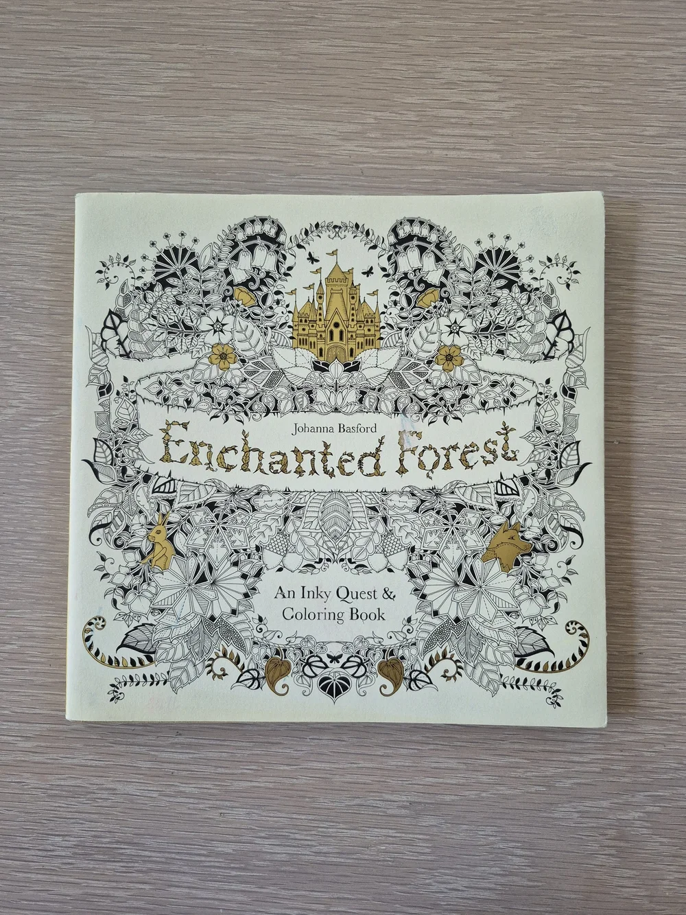 Enchanted Forest Coloring Book by — Cream & Gold